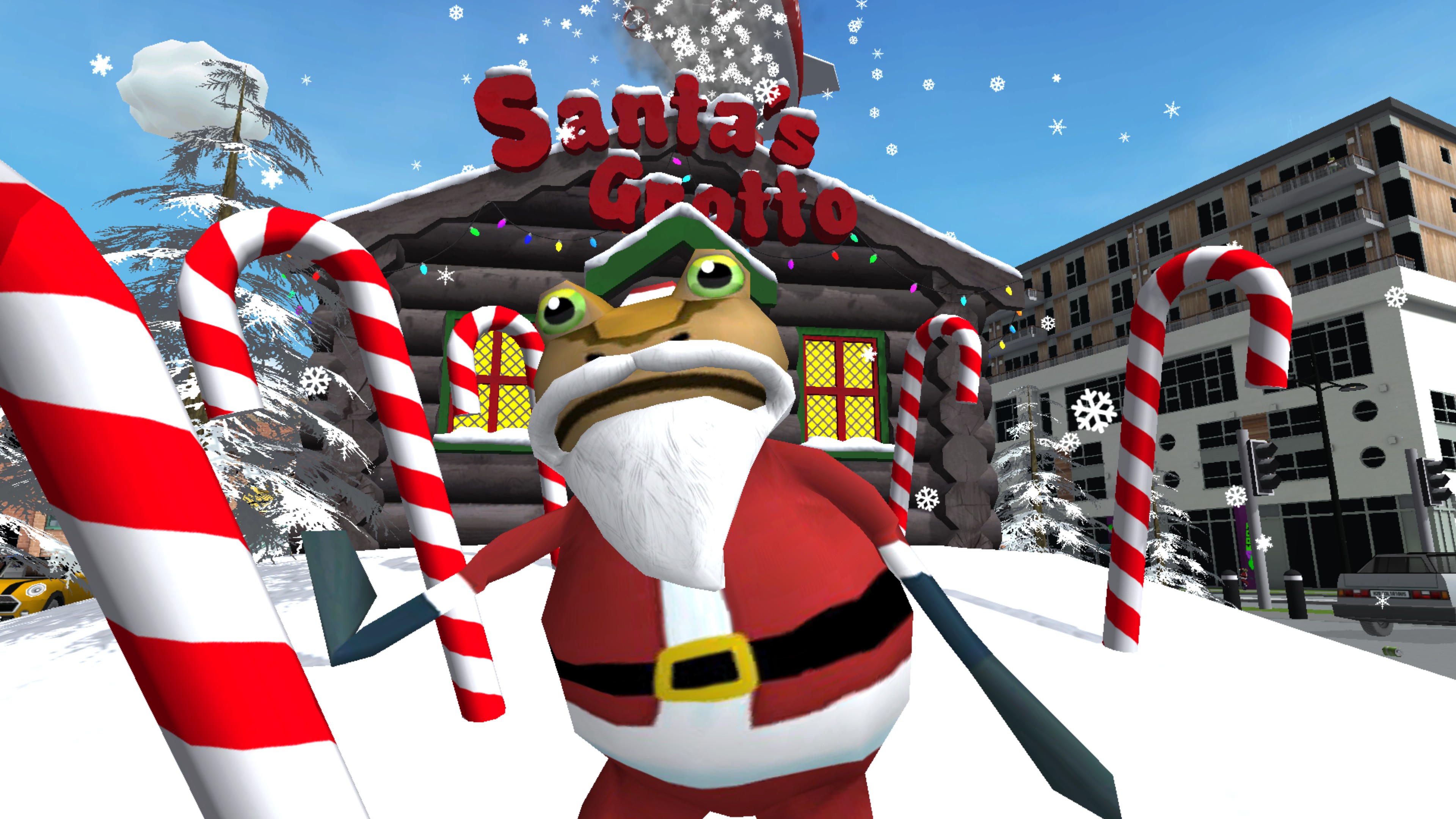 Amazing Frog? Santa’s Swindon Snow Storm Update (phase 1)